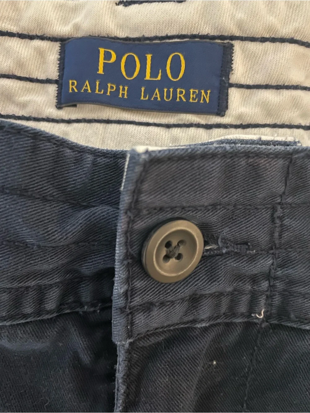 Men's Polo Ralph Lauren Geller Classic Fit Cargo Shorts Navy Blue Size 40